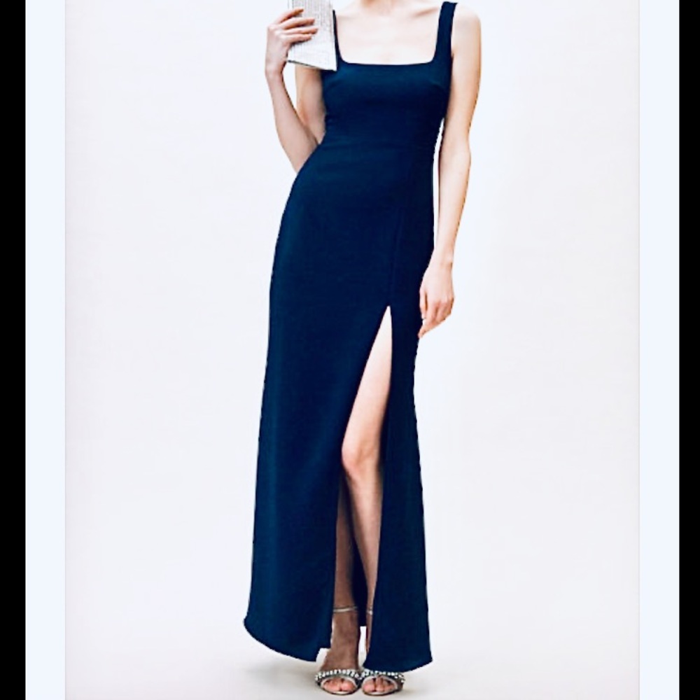 NWOT Navy Blue Evening Maxi Dress
